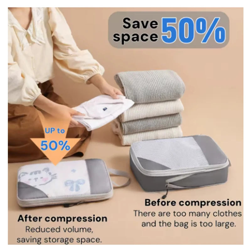 Cubes de compression extensibles pour valise – Set de 3 – vue complémentaire 2