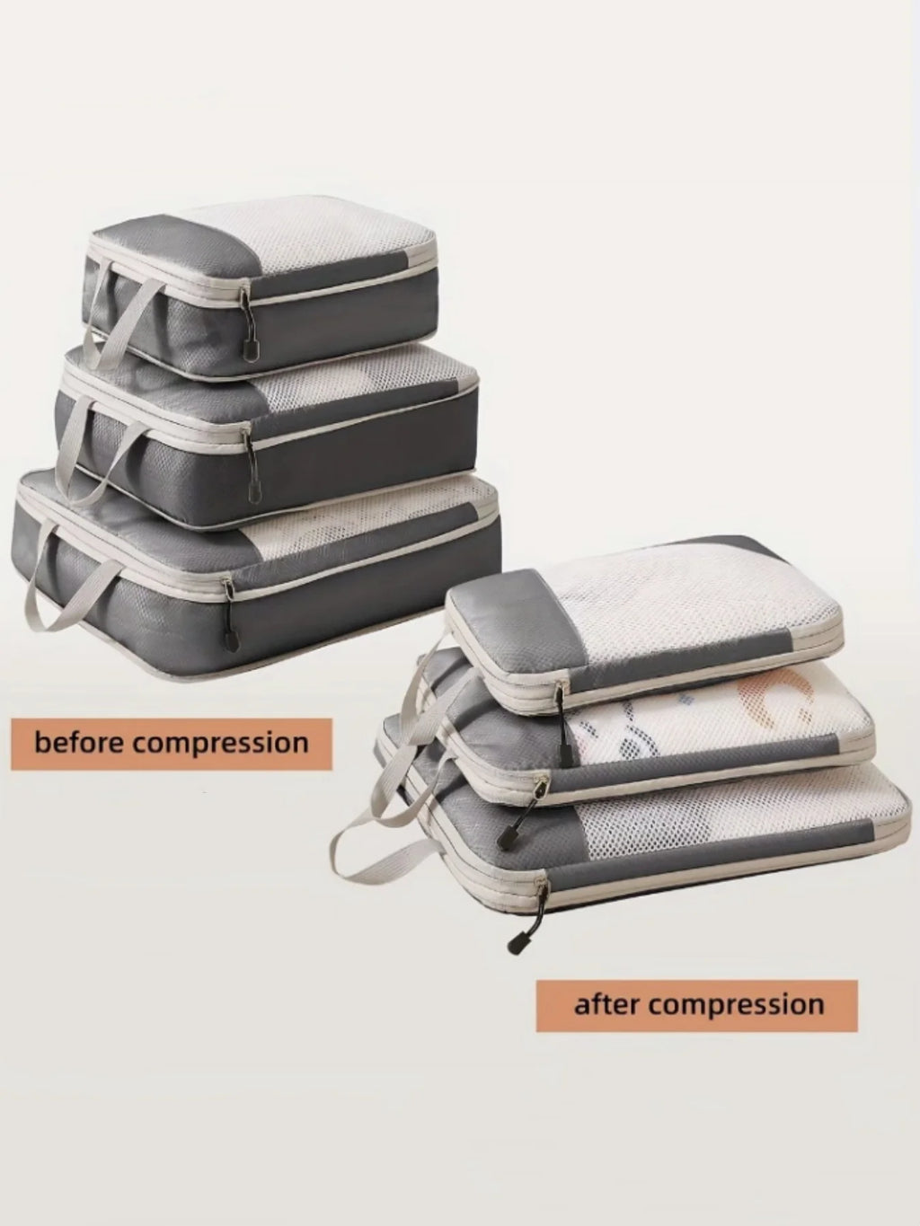 Cubes de compression extensibles pour valise – Set de 3 – vue complémentaire 7