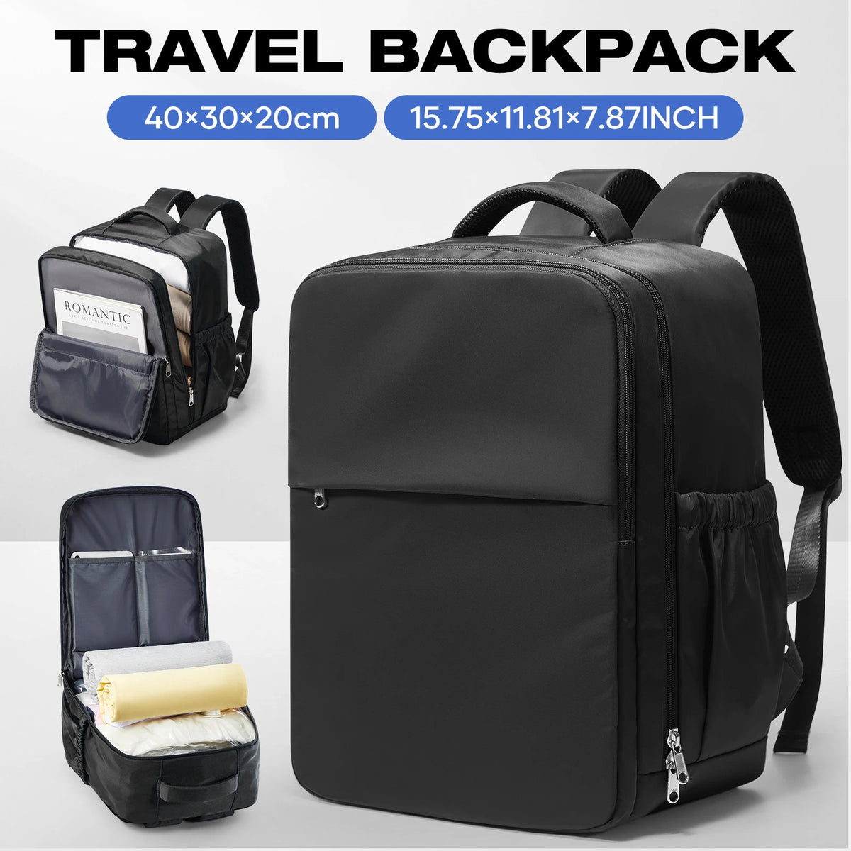 Sac à dos cabine 40 × 30 × 20 cm – Ordinateur 15,6 pouces – vue complémentaire 11