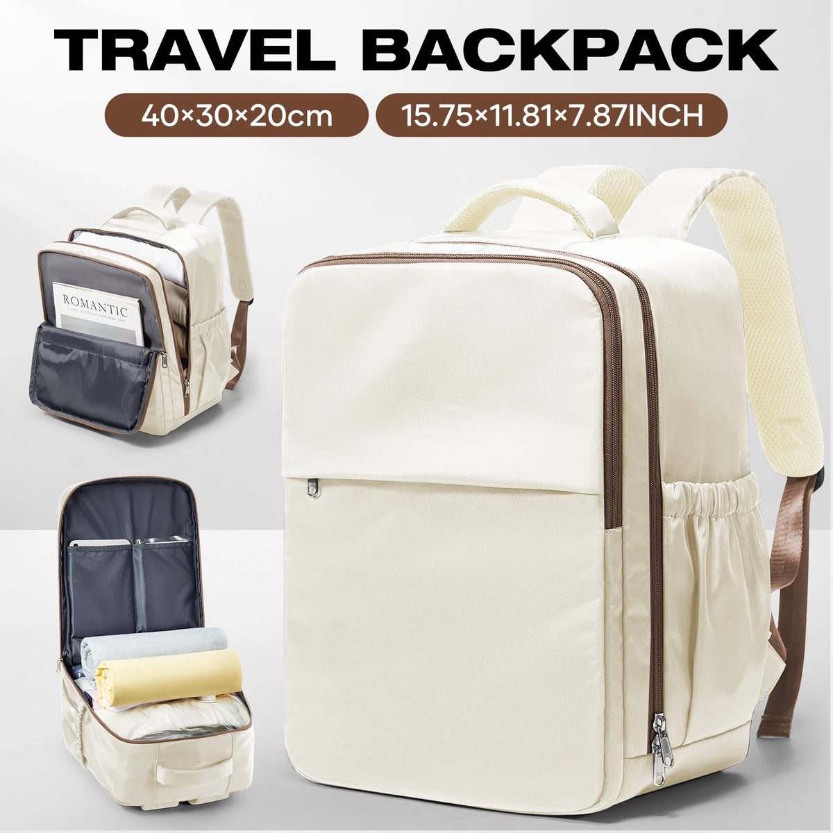Sac à dos cabine 40 × 30 × 20 cm – Ordinateur 15,6 pouces – vue complémentaire 13