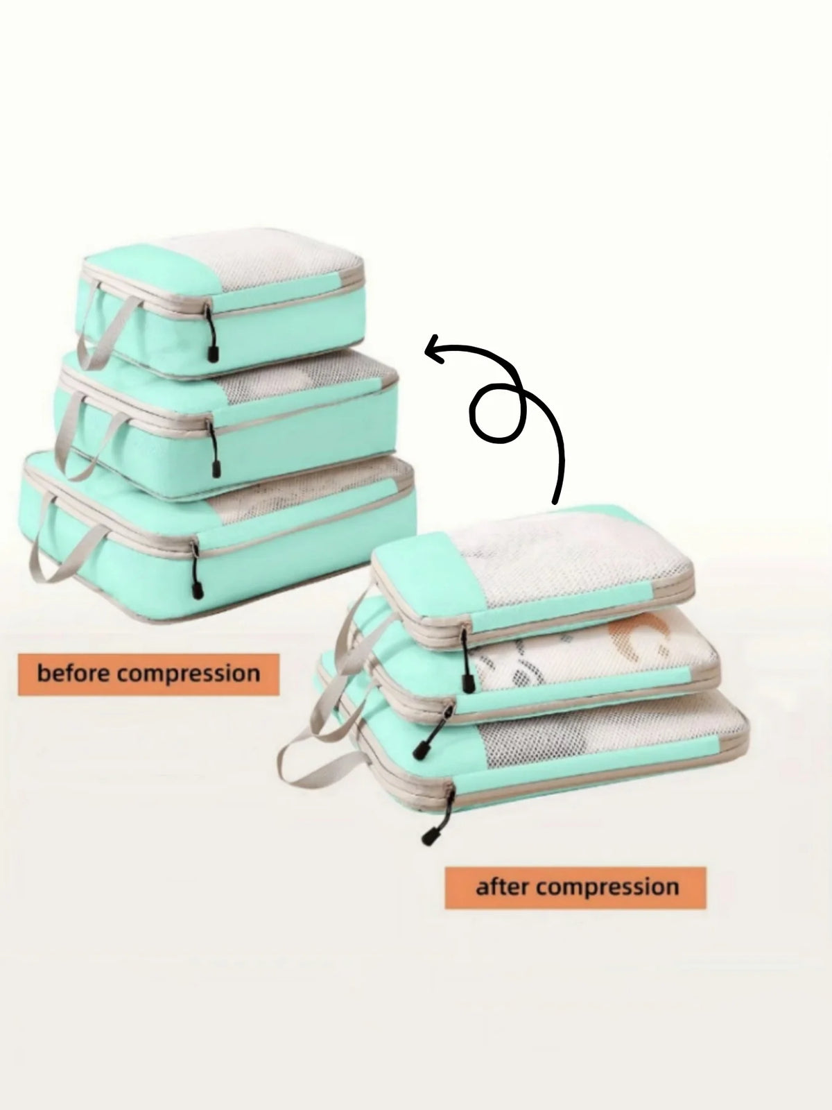 Cubes de compression extensibles pour valise – Set de 3 – vue complémentaire 6