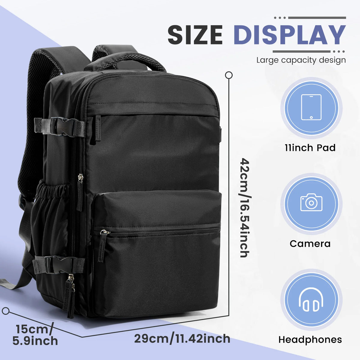 Sac à dos à compression sous vide – 2 formats, avec ou sans pompe – vue complémentaire 12