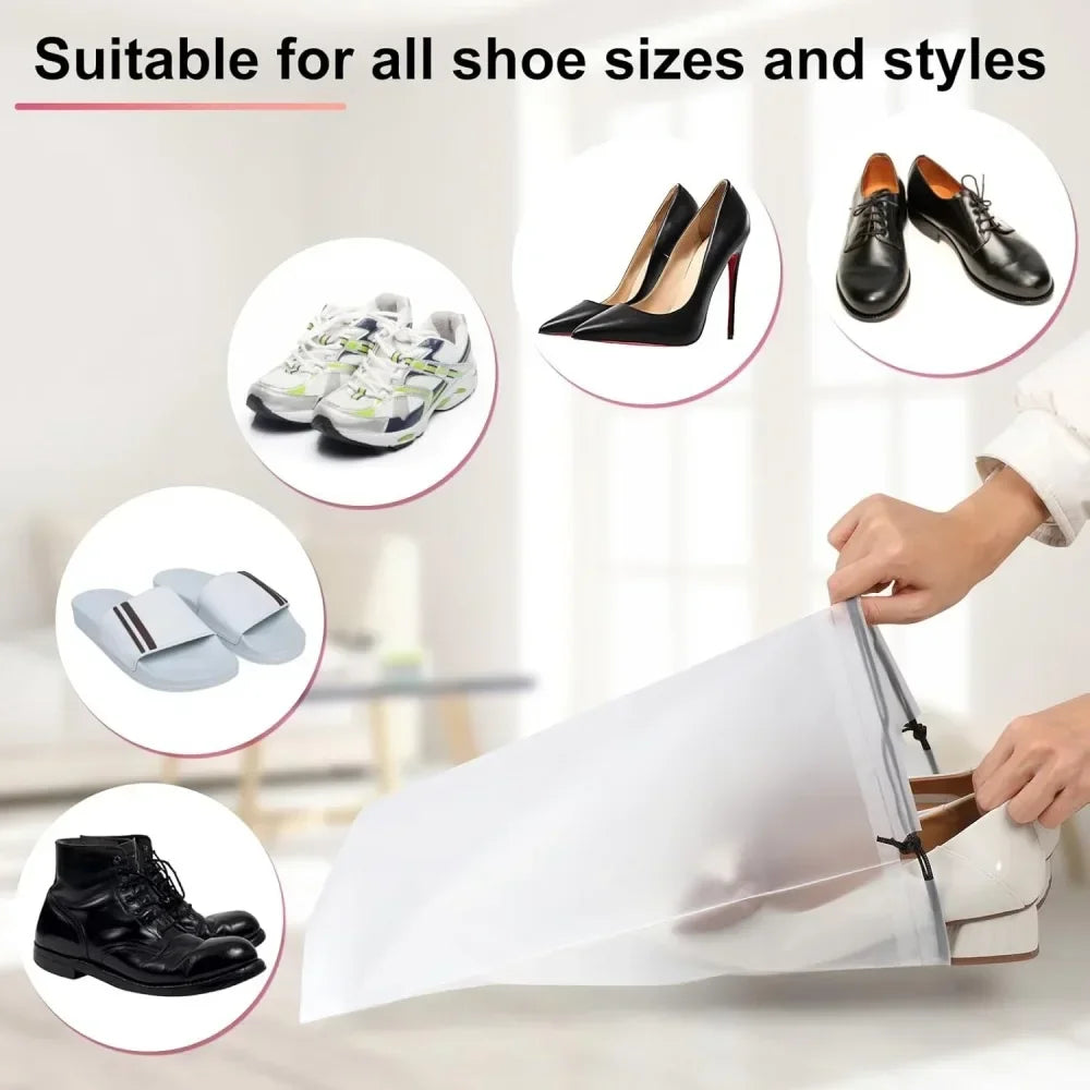 Sacs à chaussures transparents 30 × 40 cm – Lots de 5 ou 10 – vue complémentaire 2