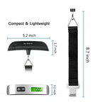 Pèse-bagage électronique 50 kg avec écran LCD – vue de détail 3
