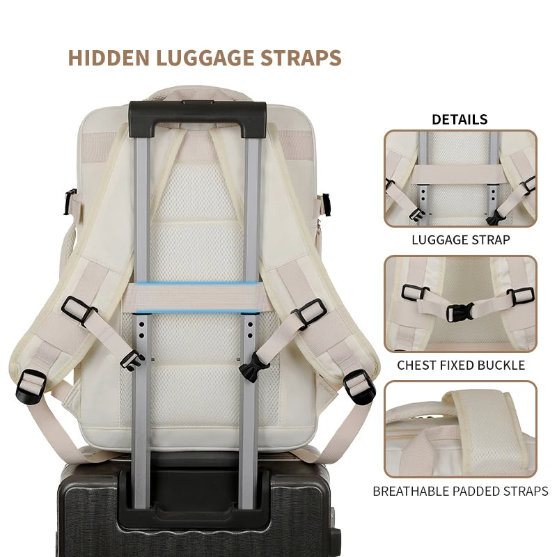 Sac à dos de voyage pour ordinateur 15 pouces – 20 à 35 L – vue complémentaire 4