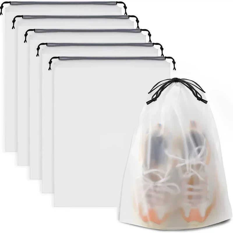 Sacs à chaussures transparents 30 × 40 cm – Lots de 5 ou 10