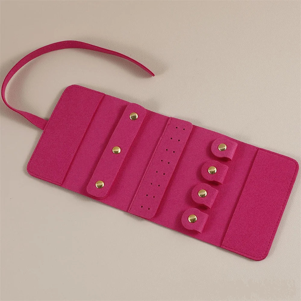Pochette à bijoux de voyage enroulable – 24 × 10 cm – vue complémentaire 16