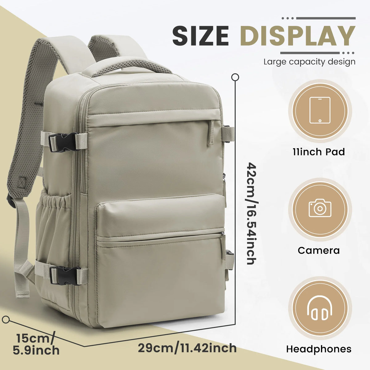 Sac à dos à compression sous vide – 2 formats, avec ou sans pompe – vue complémentaire 14