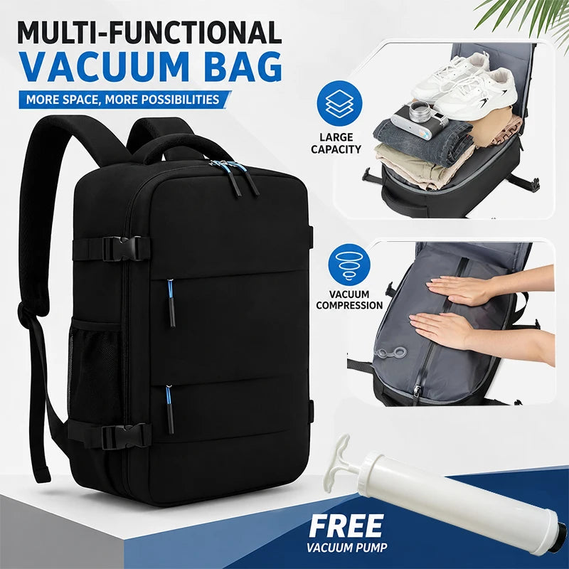 Sac à dos à compression sous vide avec pompe manuelle – 20–35 L – vue complémentaire 2