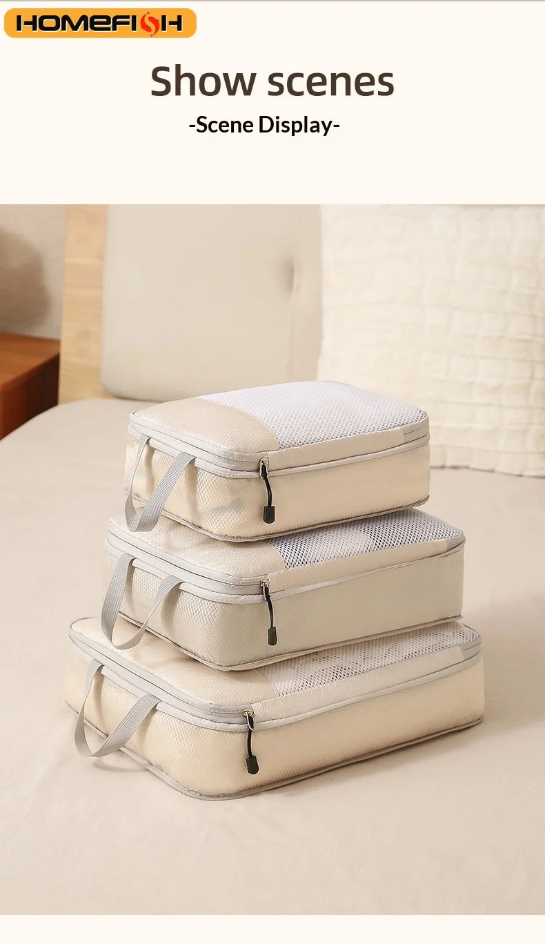 Cubes de compression pour valise – Set de 3, 290 g – vue complémentaire 2