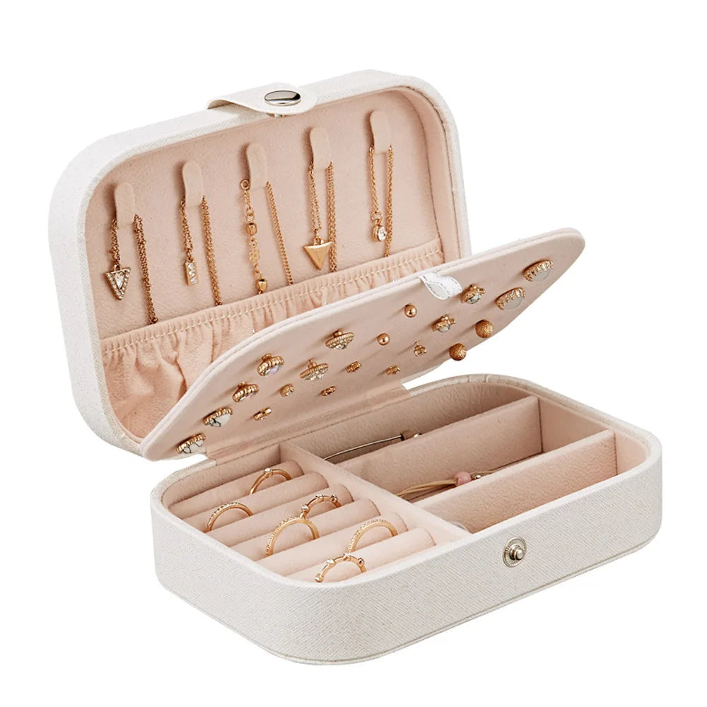 Boîte à bijoux de voyage rigide – 16 × 11 × 5 cm – vue complémentaire 8