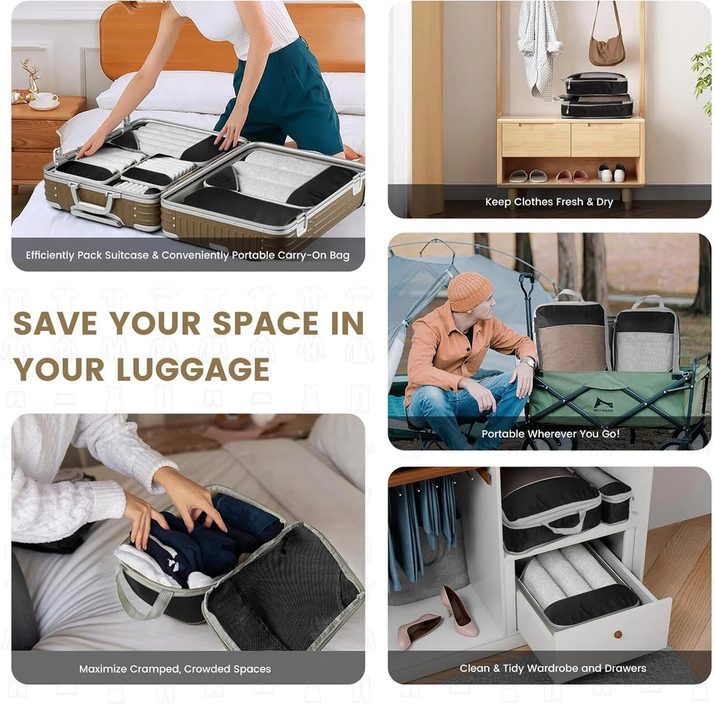 Organiseurs de compression pour valise – Set de 6 multi-formats – vue complémentaire 6