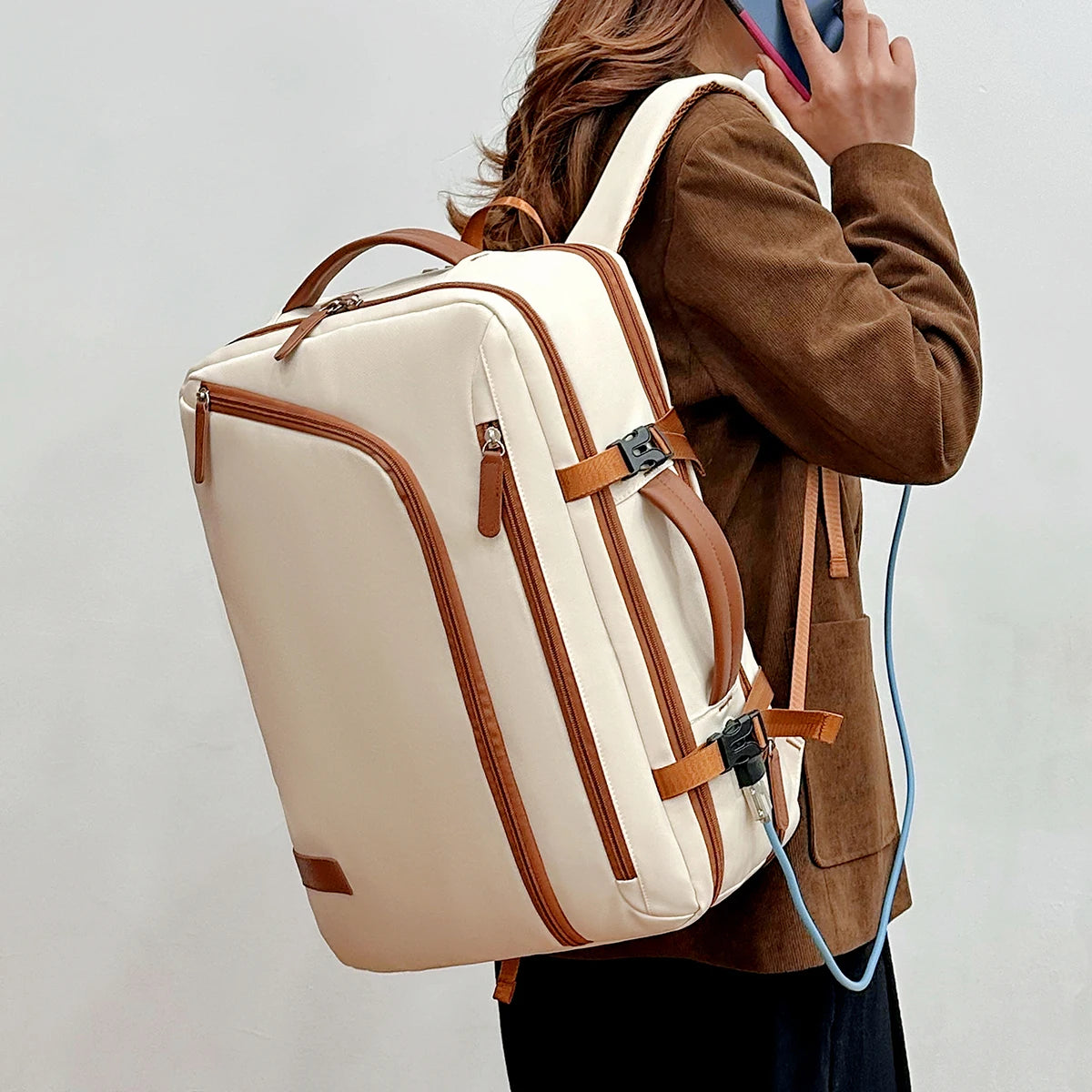 Sac à dos de voyage 20–35 L avec 2 trousses en option