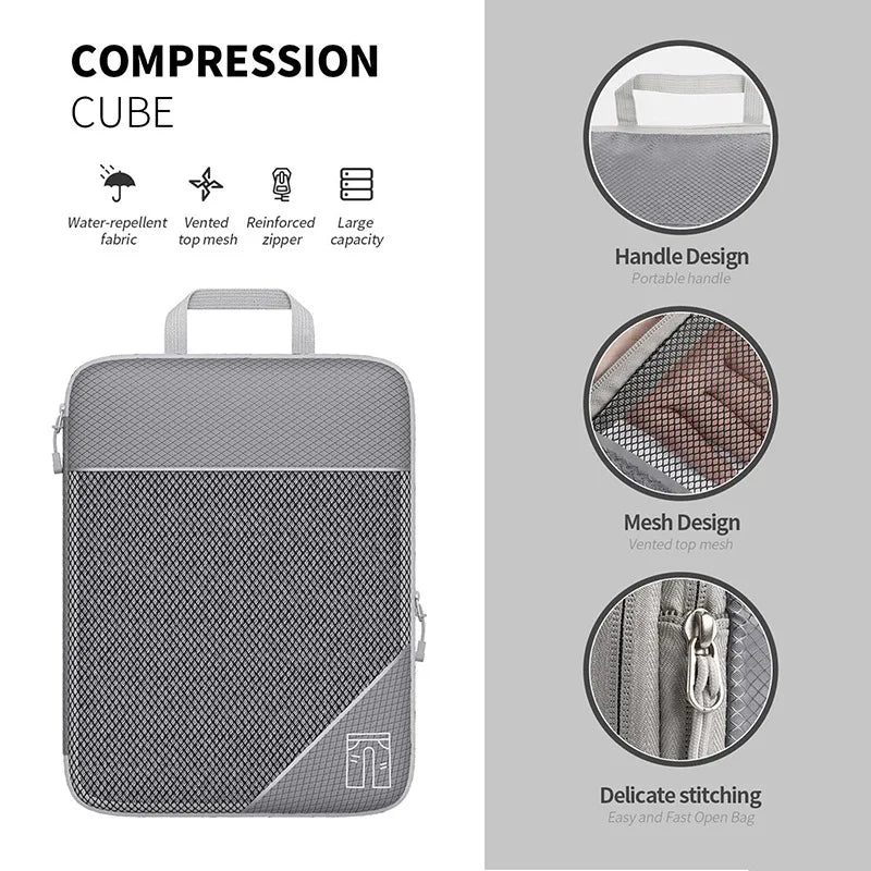Organiseurs de compression pour valise – Set de 5 avec sac à chaussures – vue complémentaire 4