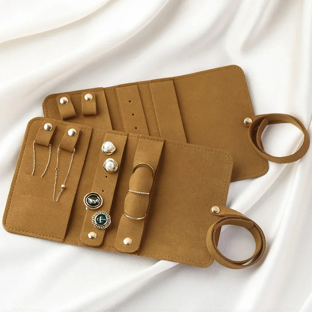 Pochette à bijoux de voyage enroulable – 24 × 10 cm – vue complémentaire 8