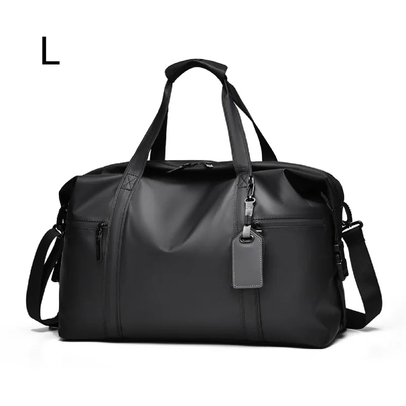 Sac de voyage noir à bandoulière – Formats S et L – vue complémentaire 8