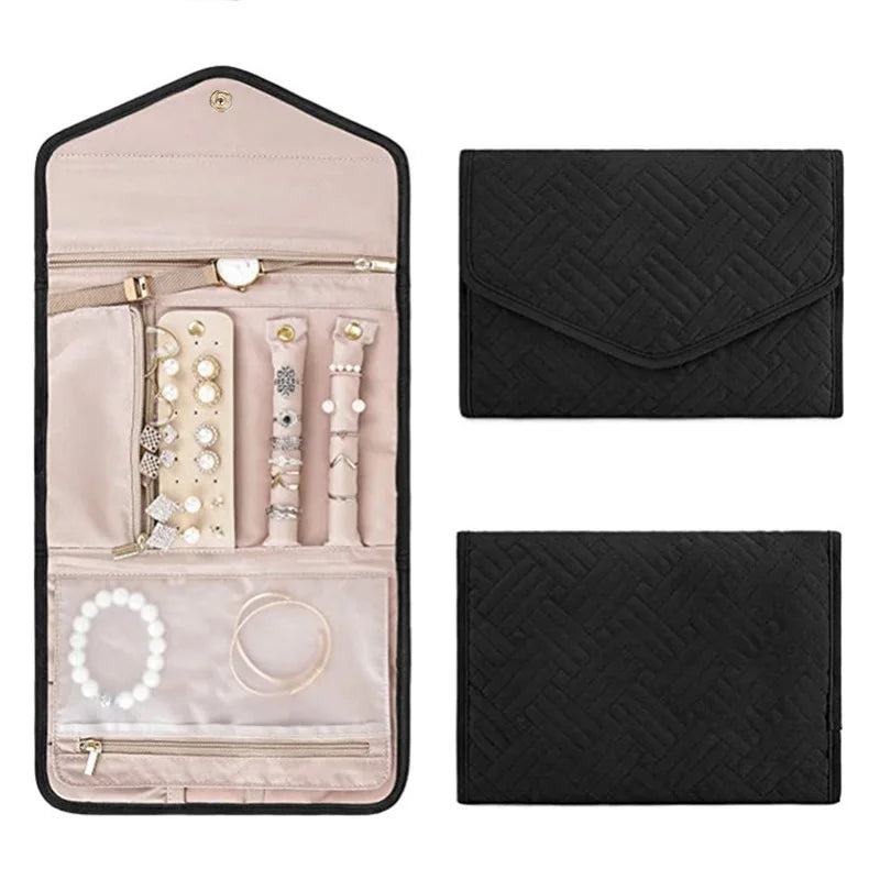 Organisateur de bijoux de voyage pliable – Formats S et L – vue complémentaire 3