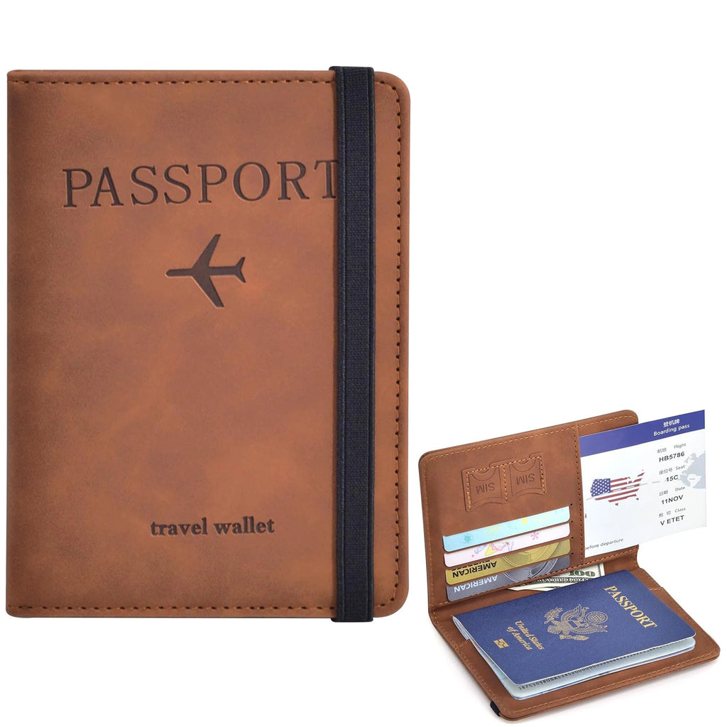 Porte-passeport RFID compact avec rangements
