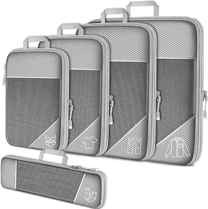 Organiseurs de compression pour valise – Set de 5 avec sac à chaussures – vue complémentaire 10