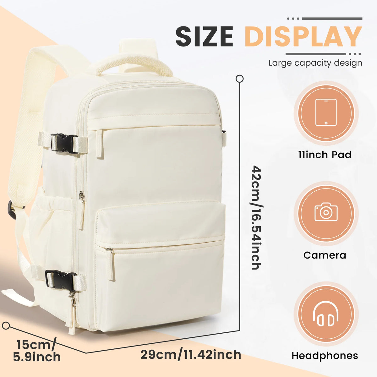 Sac à dos à compression sous vide – 2 formats, avec ou sans pompe – vue complémentaire 8
