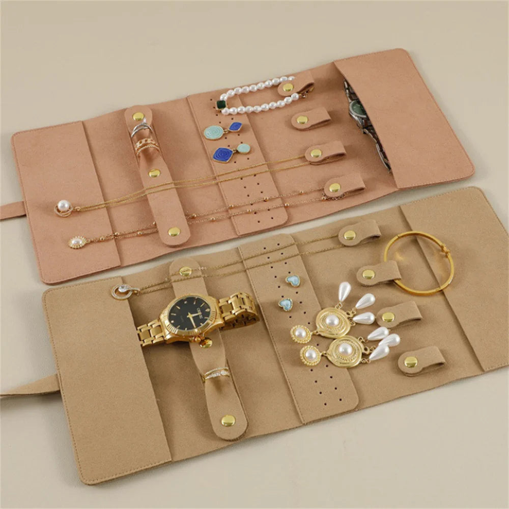 Pochette à bijoux de voyage enroulable – 24 × 10 cm – vue complémentaire 3