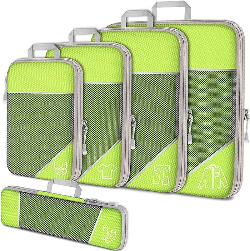 Organiseurs de compression pour valise – Set de 5 avec sac à chaussures – vue complémentaire 7
