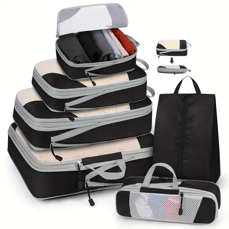 Organiseurs de compression pour valise – Set de 6 multi-formats – vue complémentaire 14