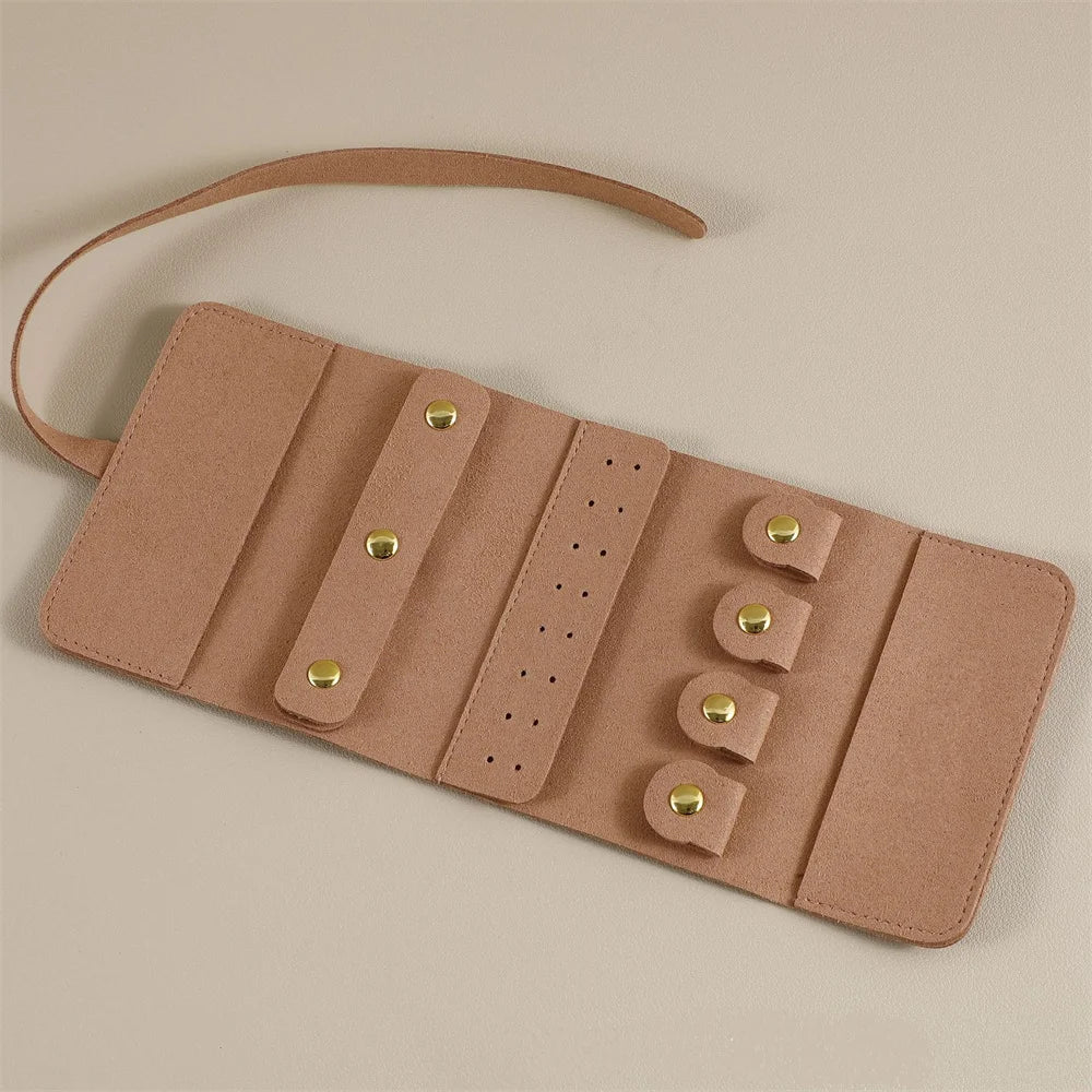 Pochette à bijoux de voyage enroulable – 24 × 10 cm – vue complémentaire 10