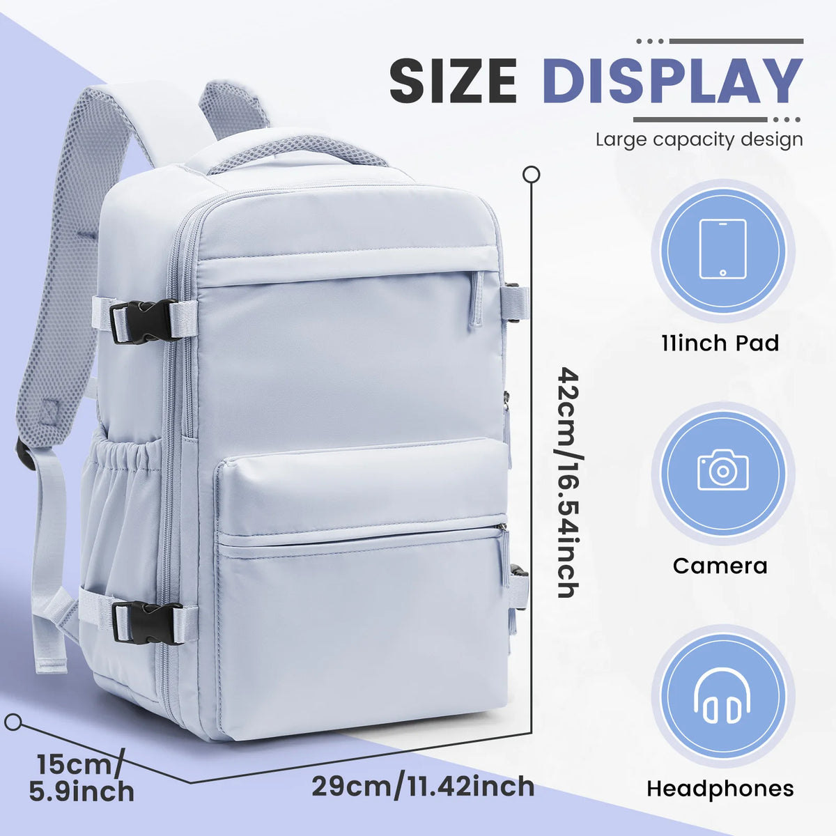 Sac à dos à compression sous vide – 2 formats, avec ou sans pompe – vue complémentaire 13