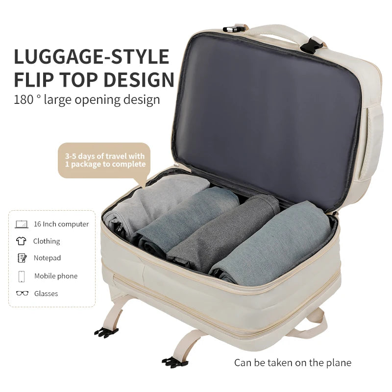 Sac à dos de voyage pour ordinateur 15 pouces – 20 à 35 L – vue complémentaire 3
