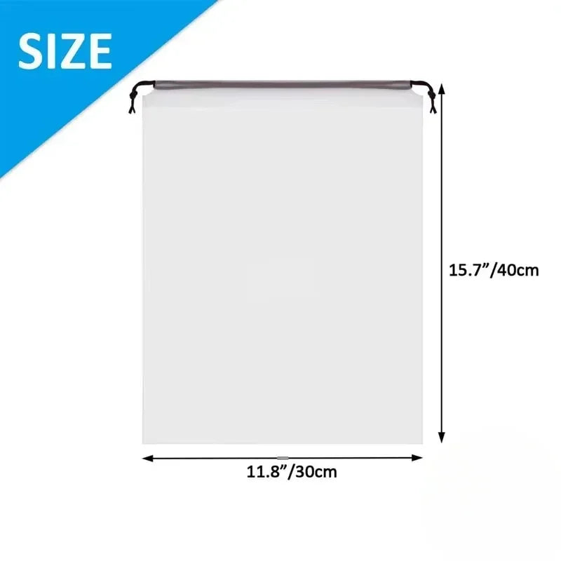 Sacs à chaussures transparents 30 × 40 cm – Lots de 5 ou 10 – vue complémentaire 6