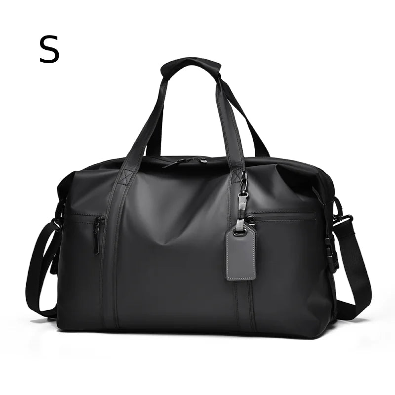 Sac de voyage noir à bandoulière – Formats S et L – vue complémentaire 7