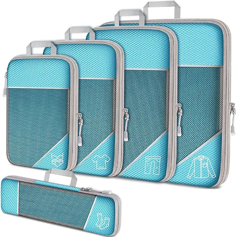 Organiseurs de compression pour valise – Set de 5 avec sac à chaussures – vue complémentaire 6