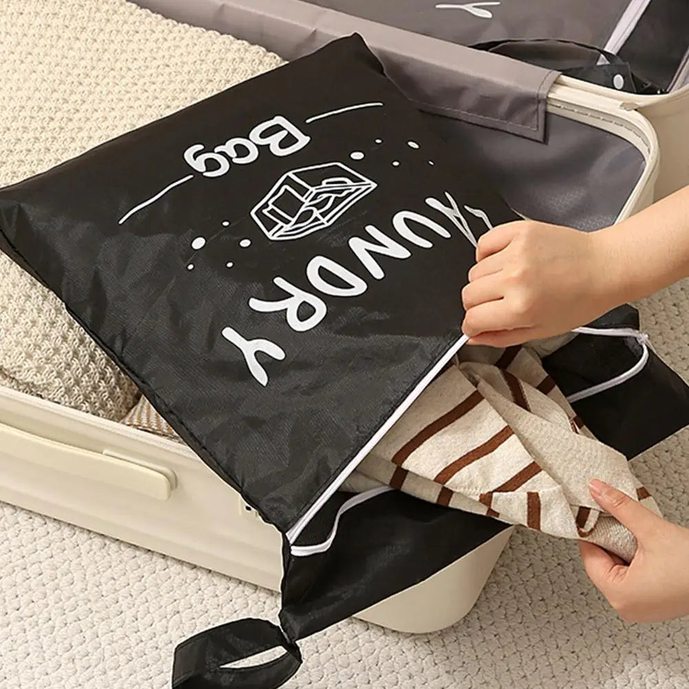 Sac à linge de voyage zippé – 38 × 48 cm – vue complémentaire 3