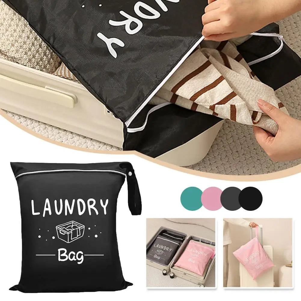 Sac à linge de voyage zippé – 38 × 48 cm – vue complémentaire 4