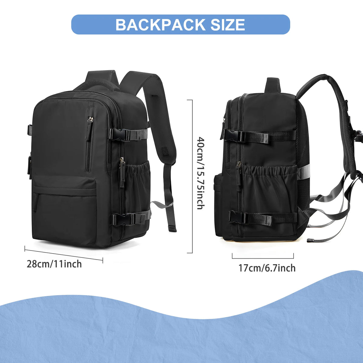 Sac à dos cabine 40 × 30 × 20 cm – Ordinateur 15,6 pouces – vue complémentaire 9