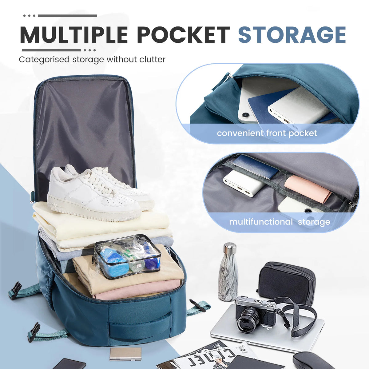 Sac à dos à compression sous vide – 2 formats, avec ou sans pompe – vue complémentaire 2