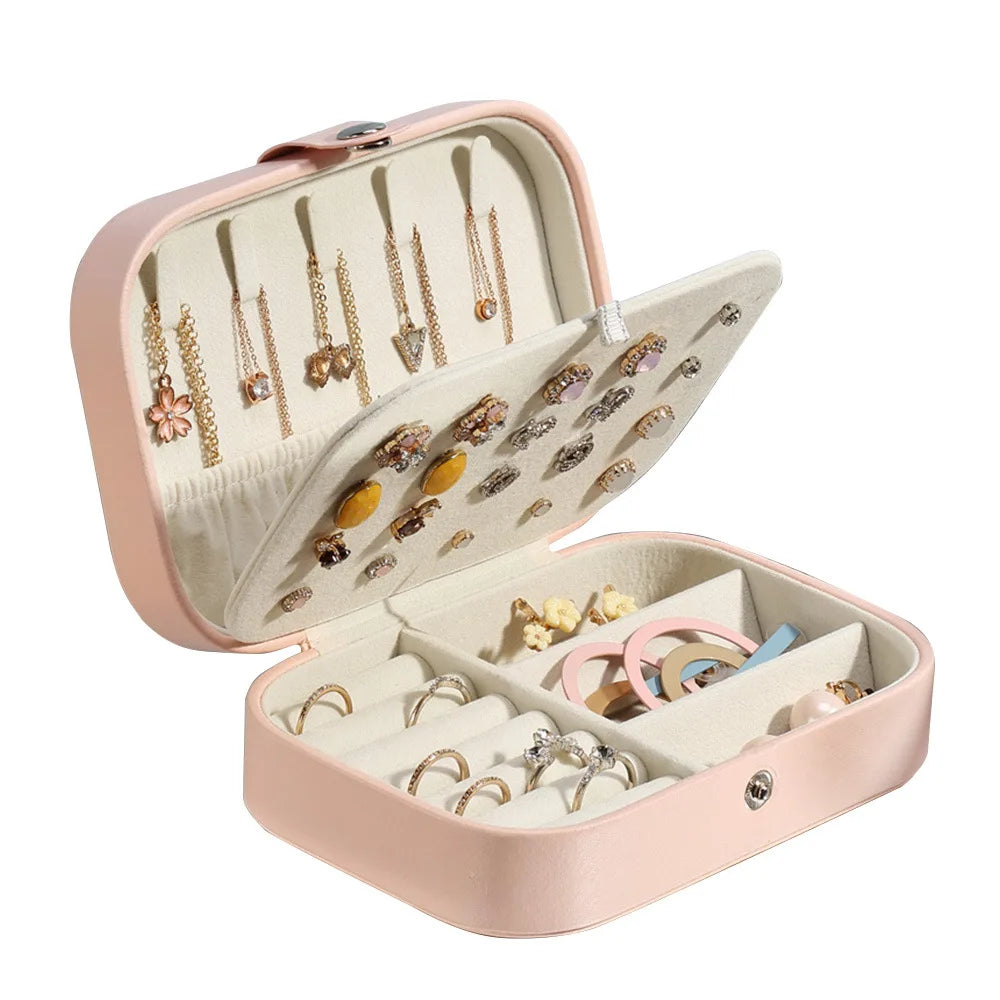 Boîte à bijoux de voyage rigide – 16 × 11 × 5 cm – vue complémentaire 10