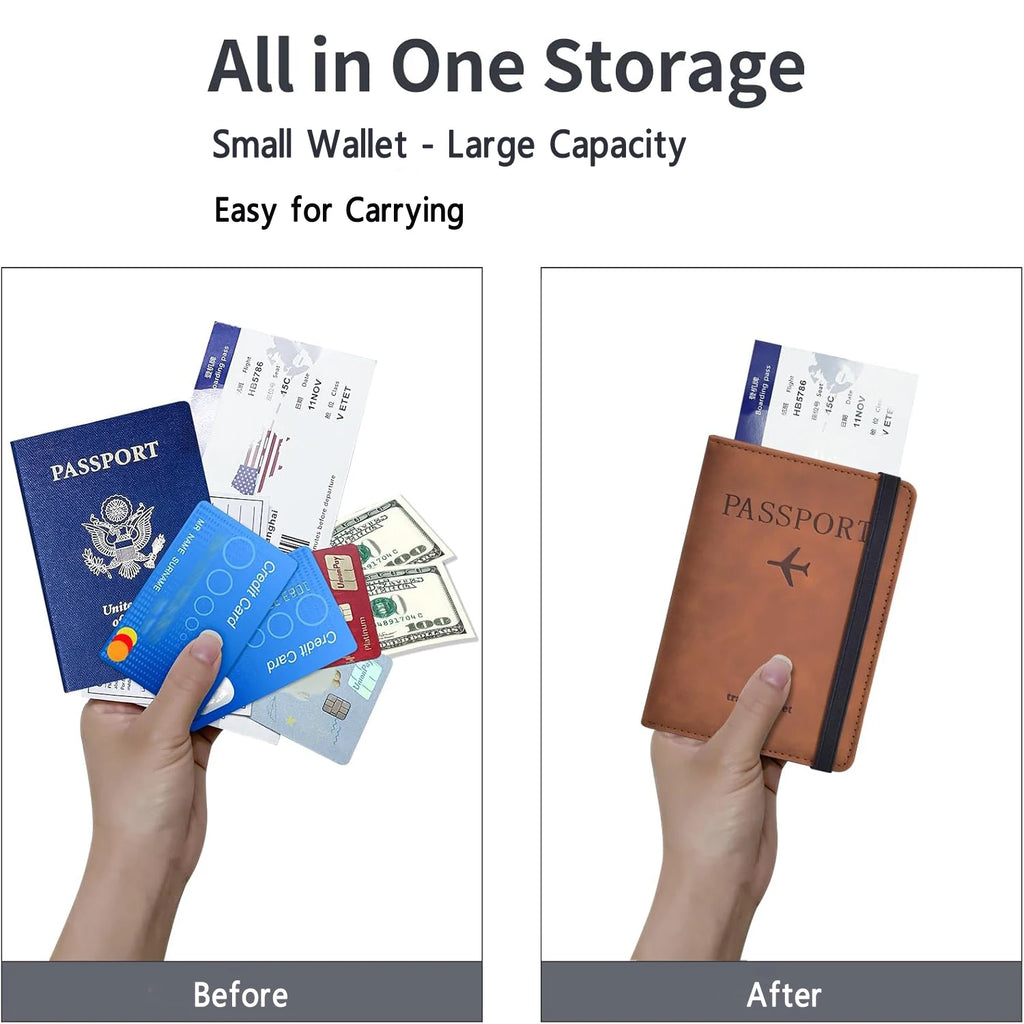 Porte-passeport RFID compact avec rangements – vue complémentaire 4