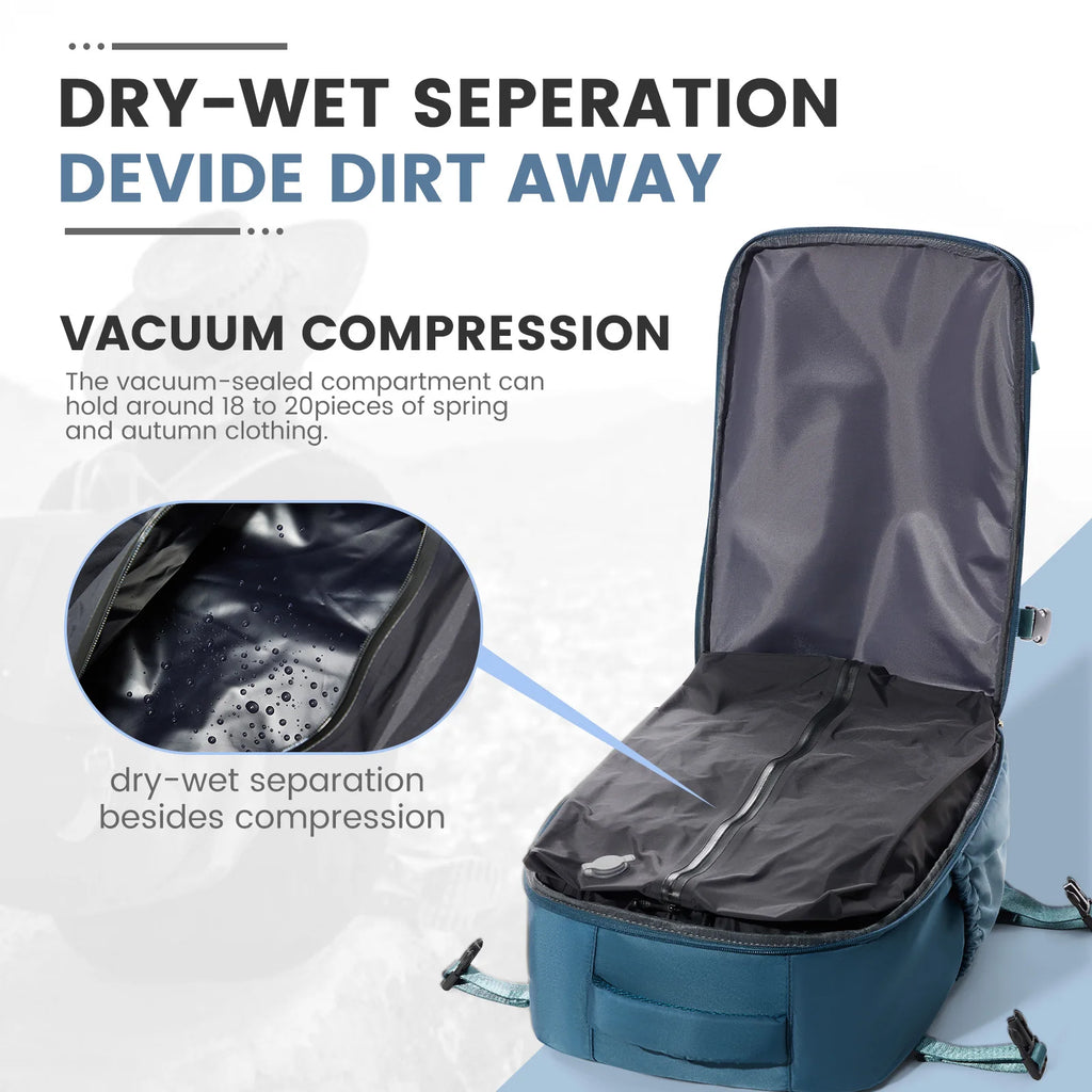 Sac à dos à compression sous vide – 2 formats, avec ou sans pompe – vue complémentaire 3