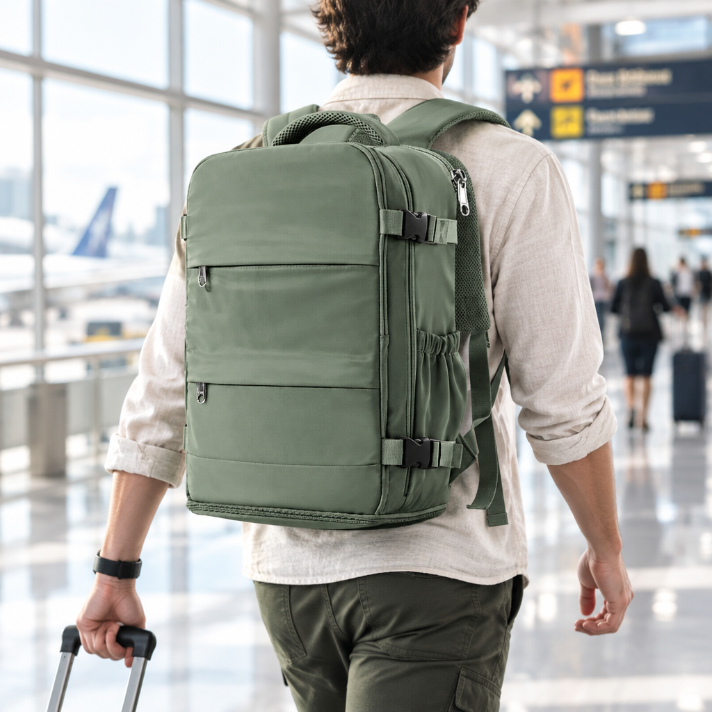 Sac à dos cabine 40 × 30 × 20 cm avec poche ordinateur – vue de détail 1