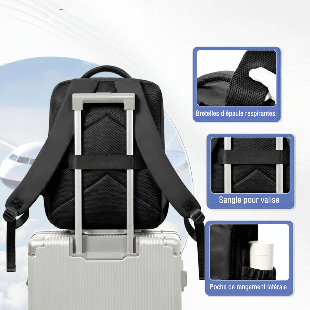 Sac à dos cabine à compression sous vide 40 × 30 × 20 cm – vue de détail 5